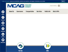 Tablet Screenshot of mcagov.org